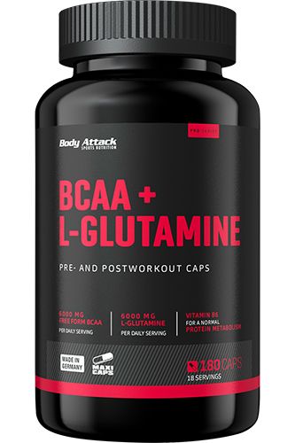 Body Attack BCAA + Glutamine 12000 (180 Caps)