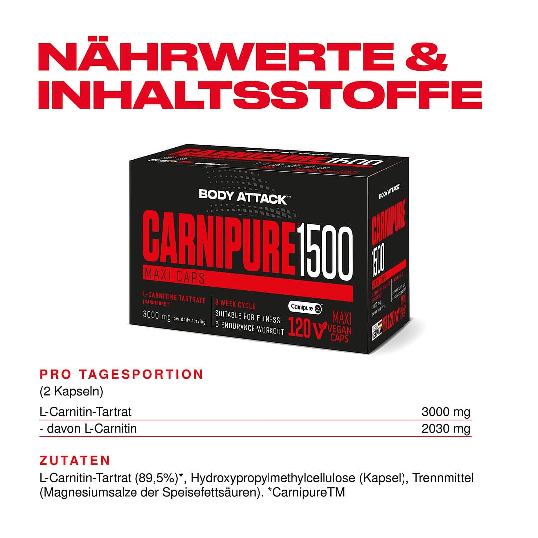 Body Attack Carnipure 1500 (120 Maxi Caps)