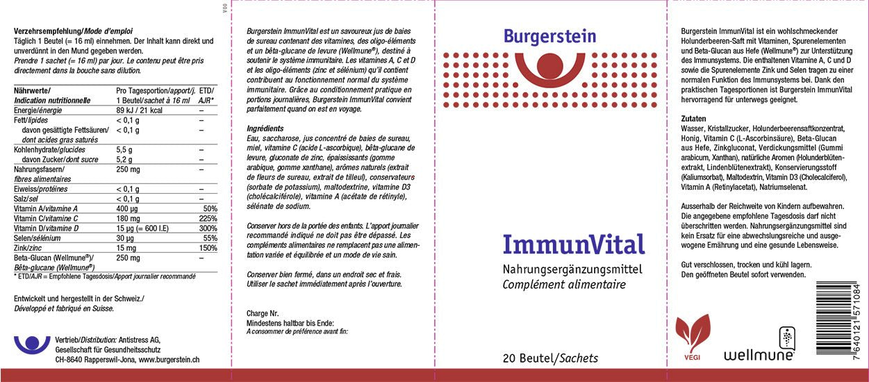 Burgerstein Immunvital (20 Beutel)