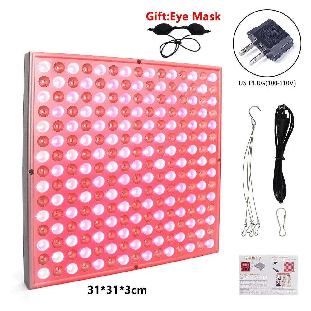ZONGKUNG 45W Rotlicht-Therapiepanel – 225 LEDs (660nm & 850nm) für Schmerzlinderung, Hautpflege & Körperregeneration