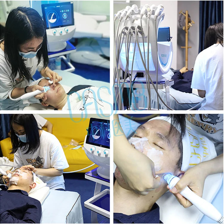 CASMB 7-in-1 Hydro Facial Machine – Professionelle Gesichtspflege mit Ultraschall, Sauerstoff & Dermabrasion für Tiefenreinigung und Hautverjüngung