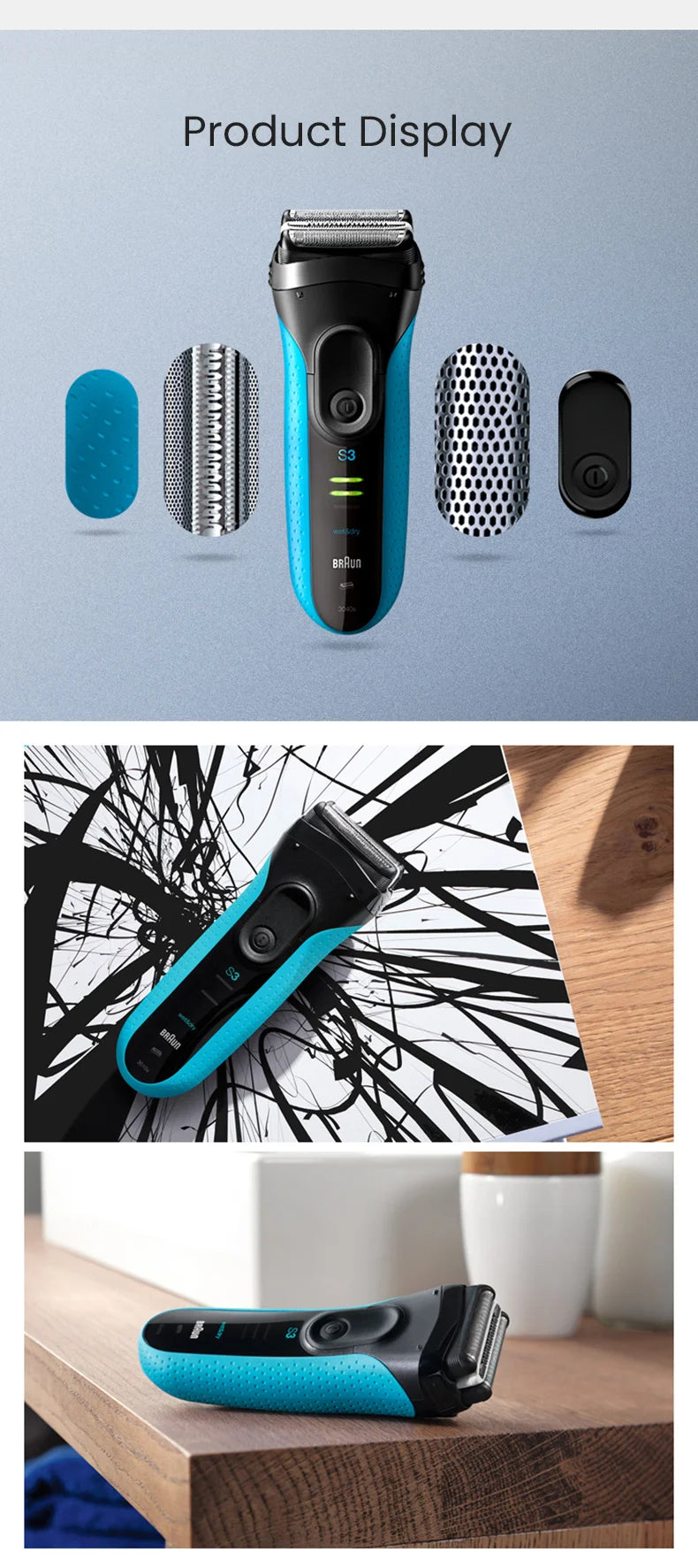 Braun Series 3 3040S Elektrorasierer für Herren