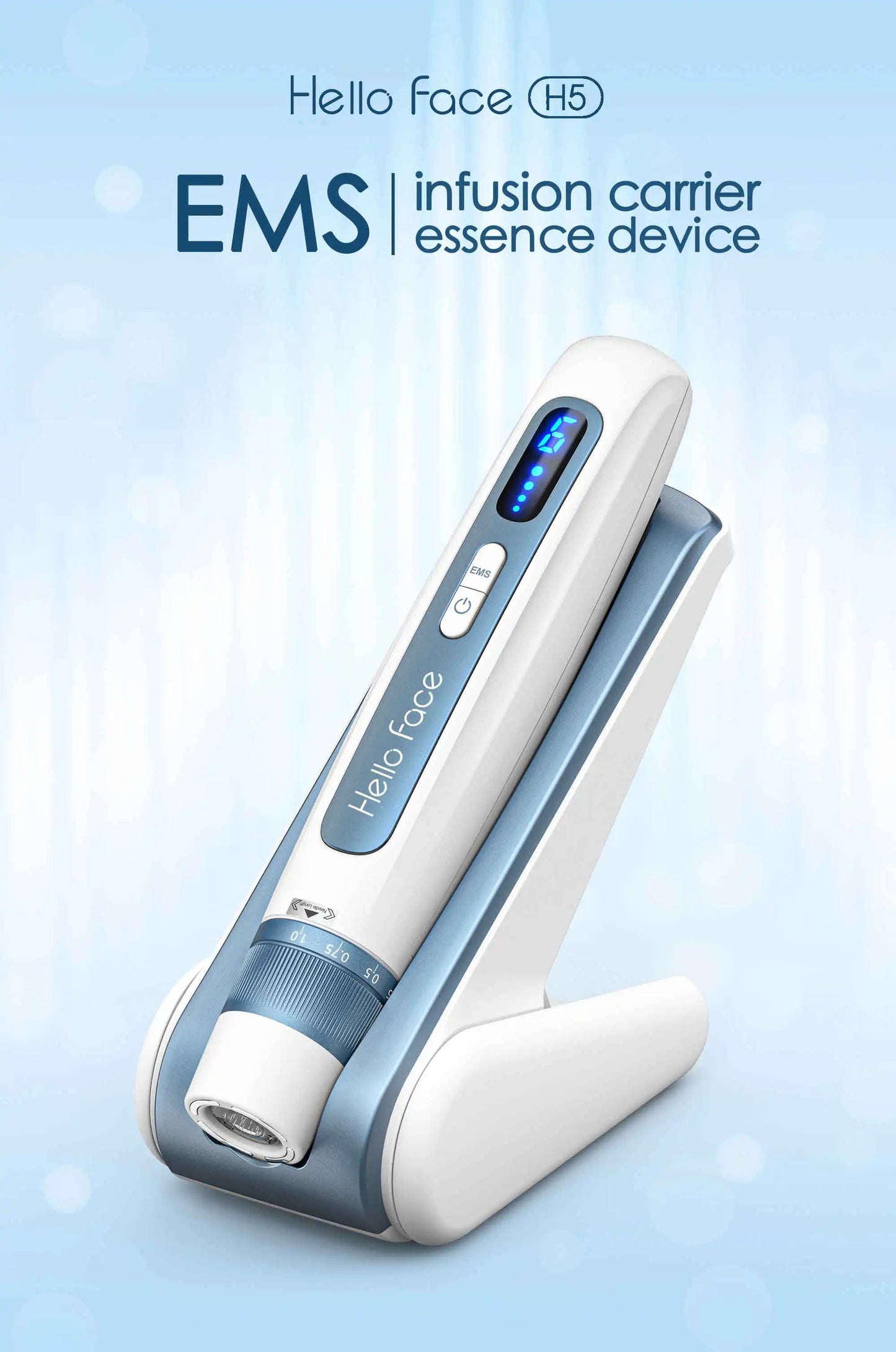 Hello Face 2-in-1 Hautpflegegerät – EMS & Microneedling