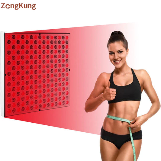 ZONGKUNG 45W Rotlicht-Therapiepanel – 225 LEDs (660nm & 850nm) für Schmerzlinderung, Hautpflege & Körperregeneration