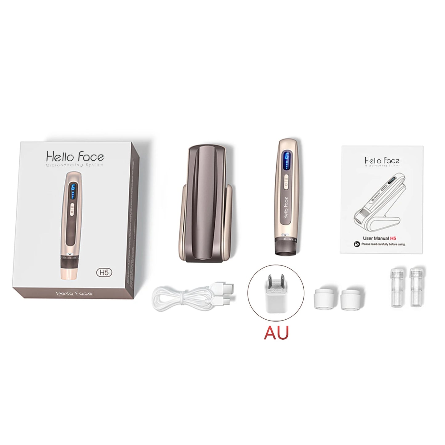 Hello Face 2-in-1 Hautpflegegerät – EMS & Microneedling