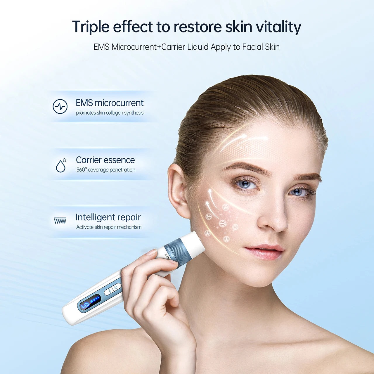 Hello Face 2-in-1 Hautpflegegerät – EMS & Microneedling